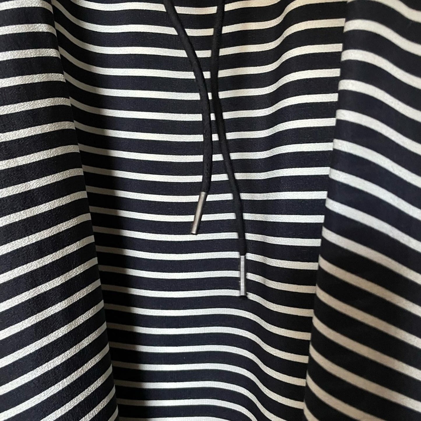 Madewell Women’s Silk Striped Drawstring Waist Dress - Size 4 NWT