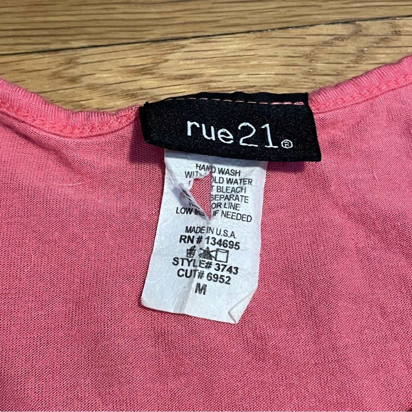 Rue21 “LOVE” Mesh Front Racerback Tank - Size M