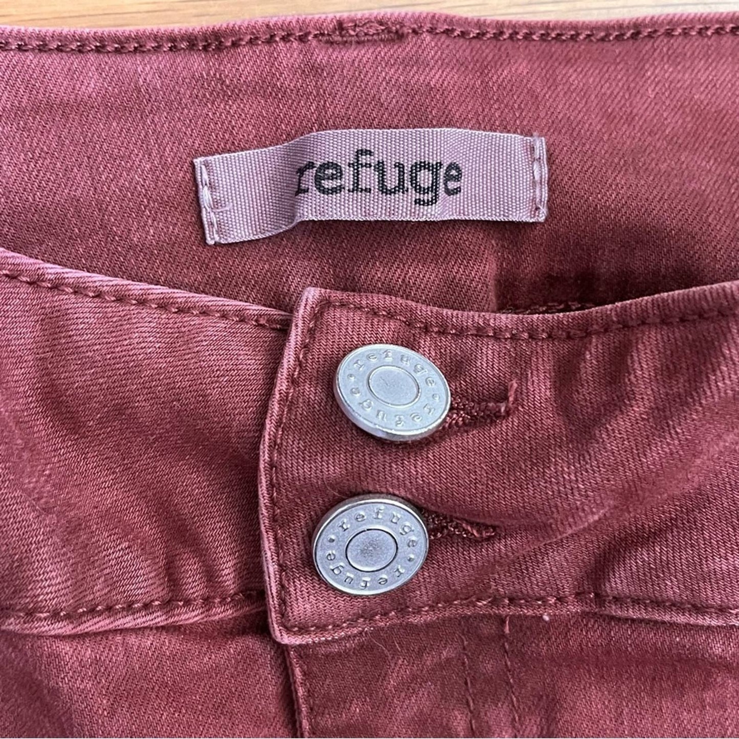 Refuge Raw Hem Distressed Cropped Jeans - Size 2