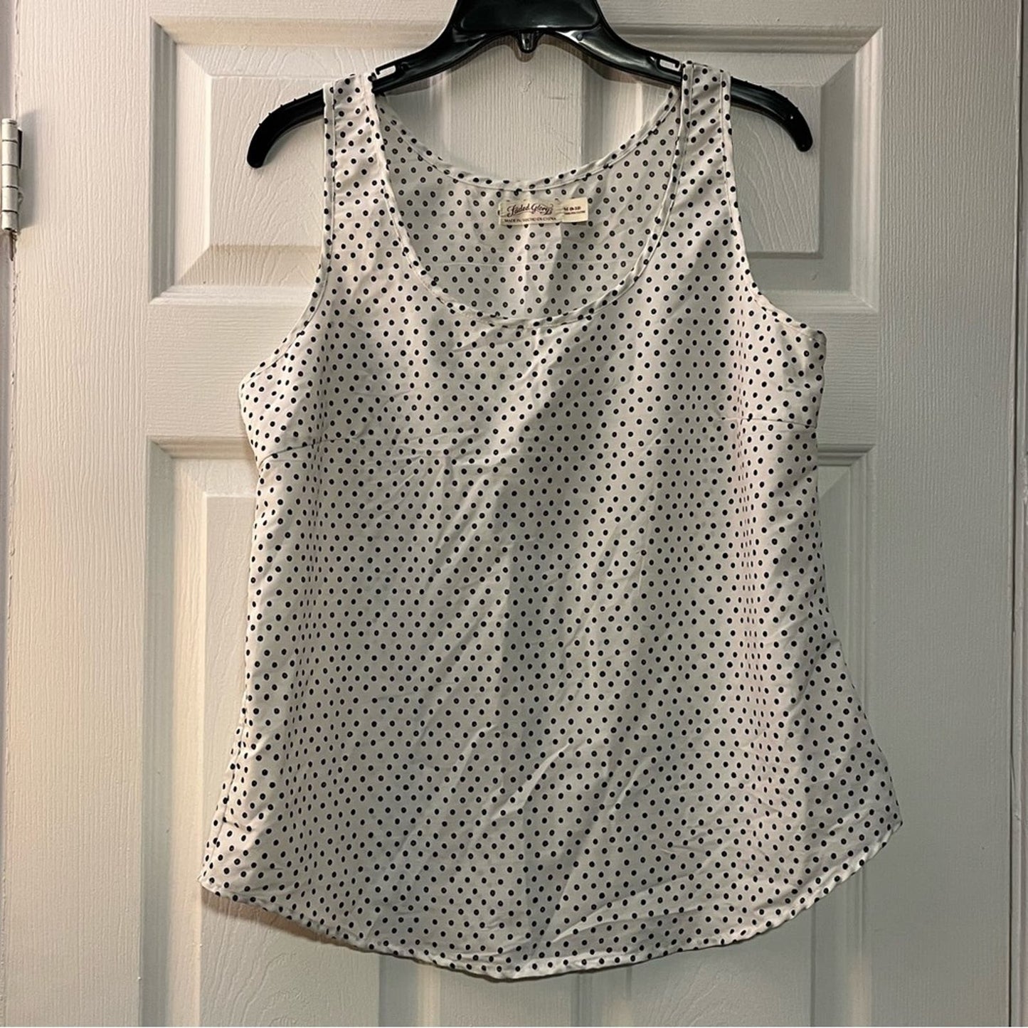 Faded Glory Polka Dot Tank Top - Size M