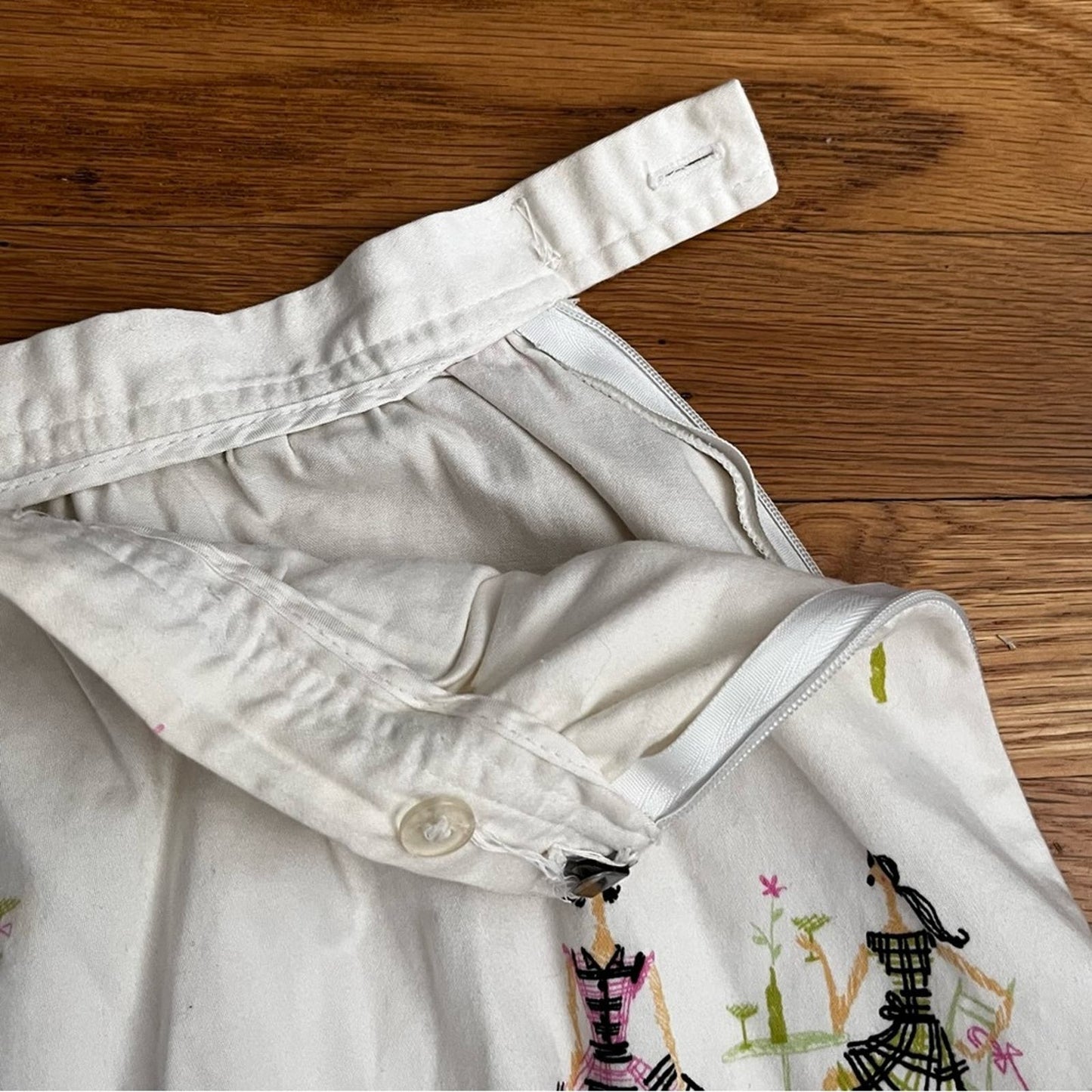 Sandra Poodle Print Skirt - Size 8