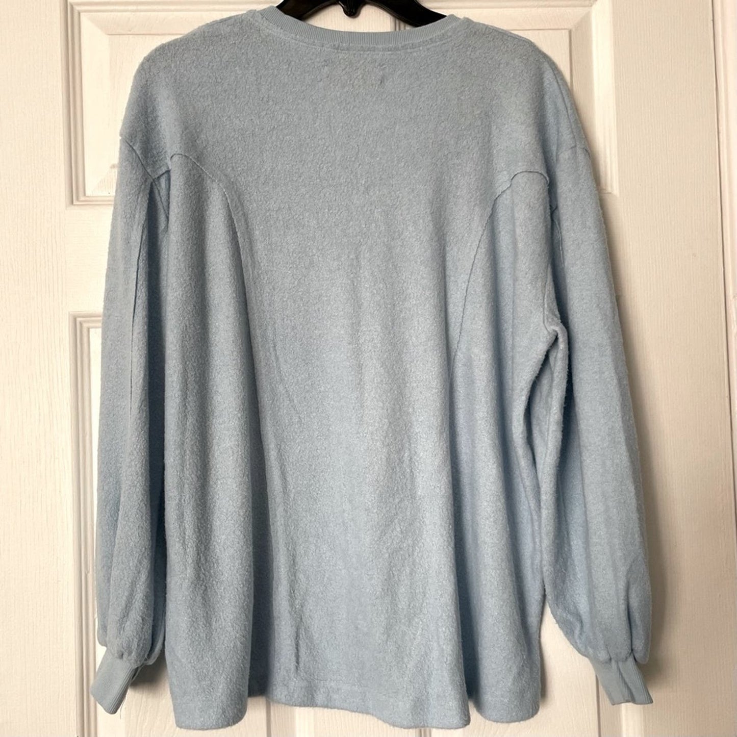 Urban Outfitters Powder Blue Bias Cut Draped Sweatshirt - Size XS