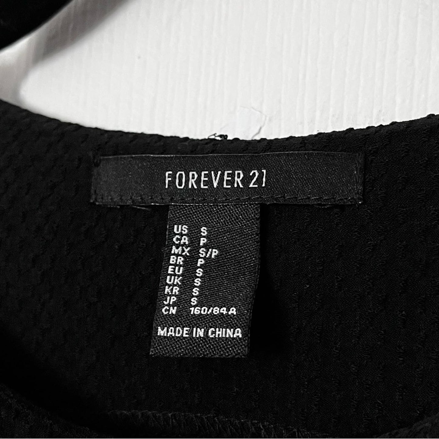 Forever 21 Black Dress w/Tie Waist - Size S