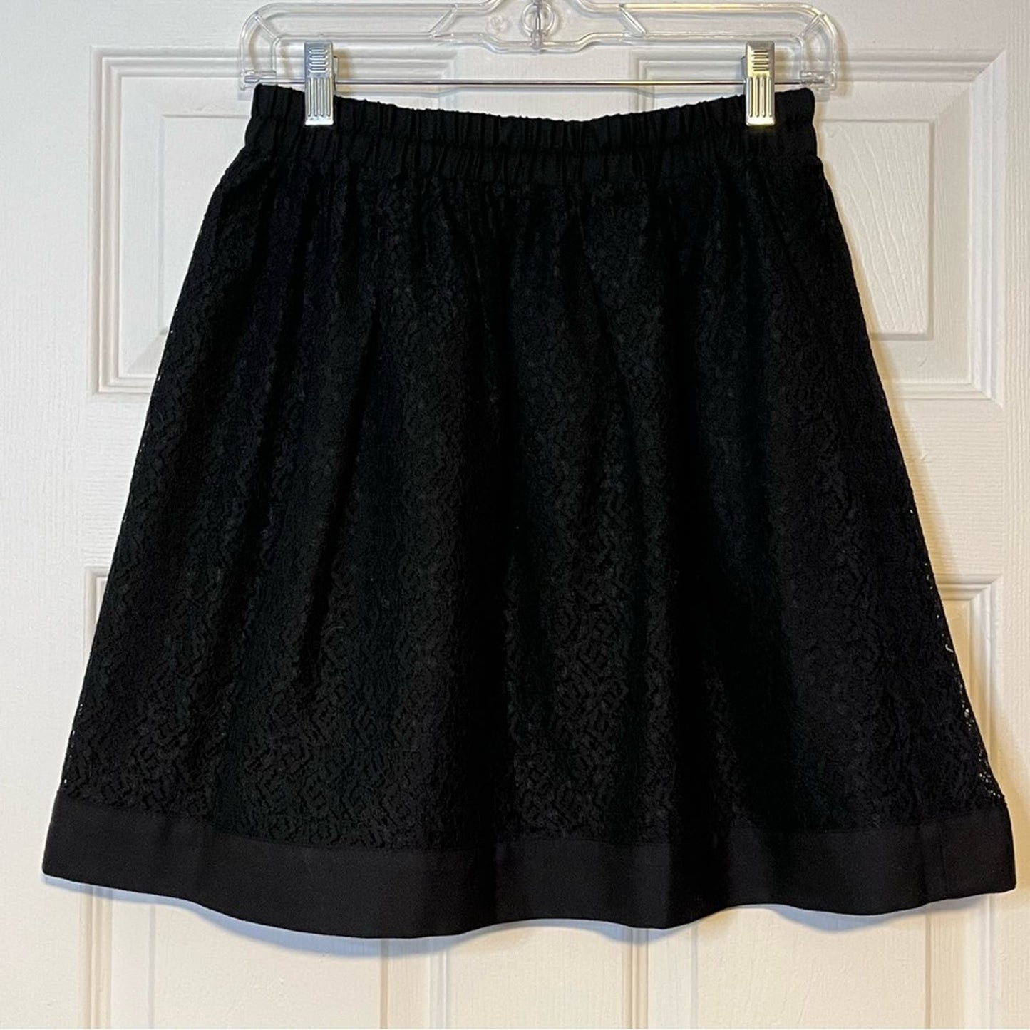 Lace Overlay Reversible Skirt