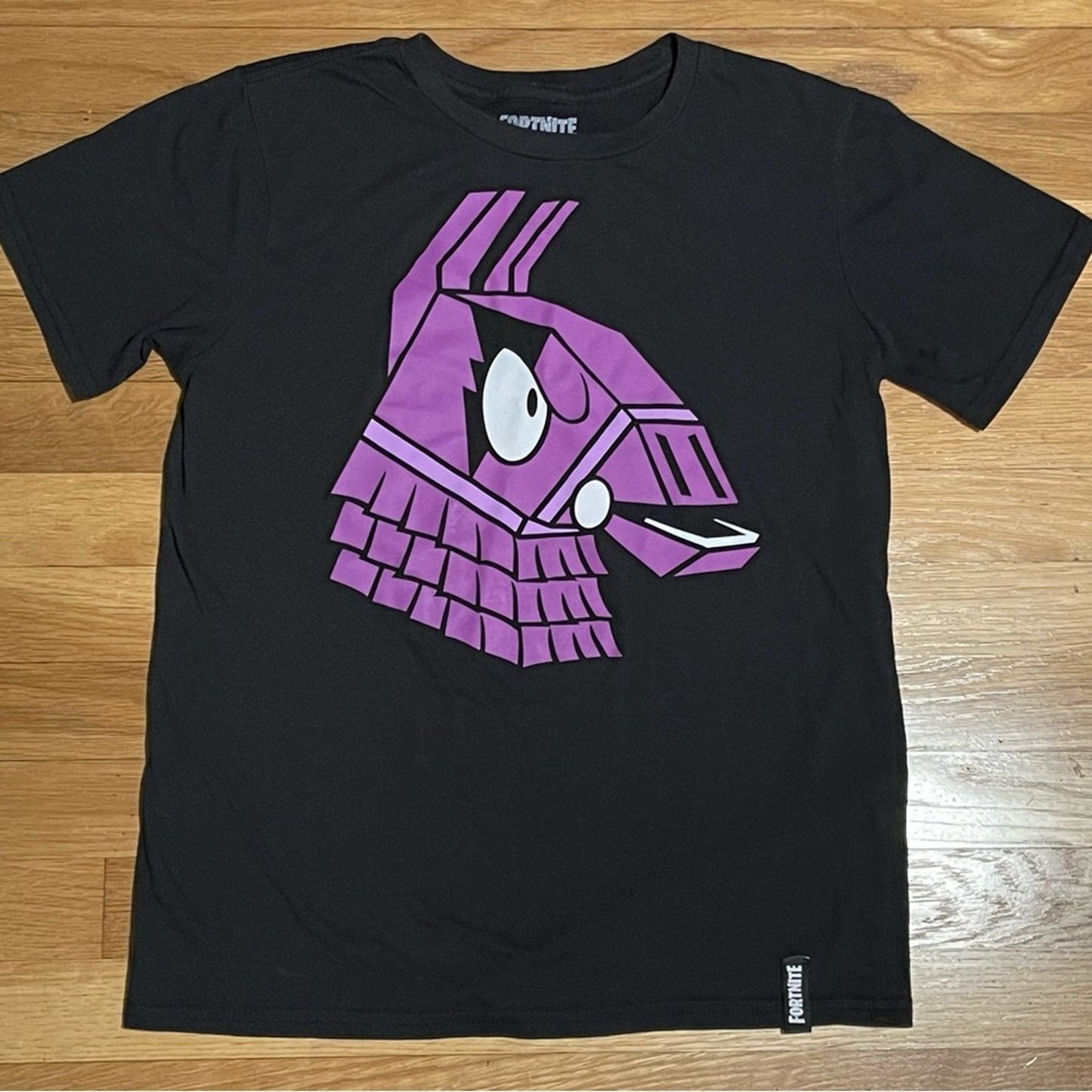Fortnite Loot Llama Black Kids T-Shirt - Size XL