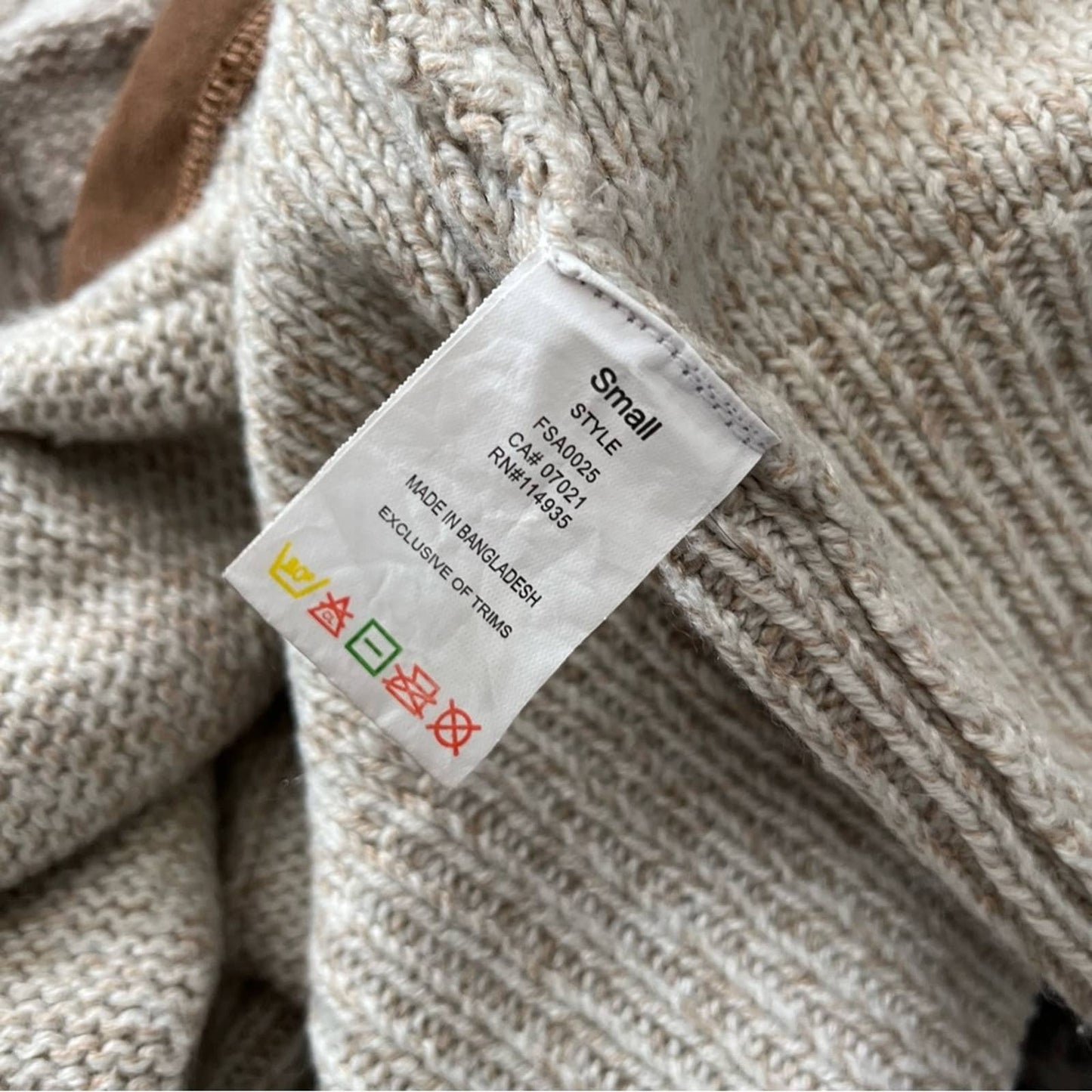 Harper Heritage Cable-Knit Open-Front Patch Pocket Cardigan - Size S