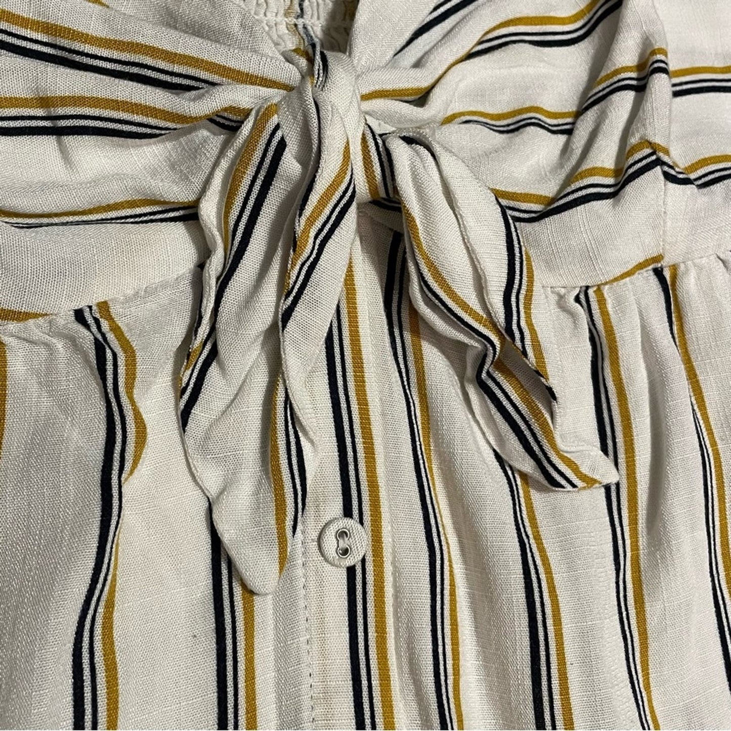 Becaal Tie-Front Striped Tank - Size M